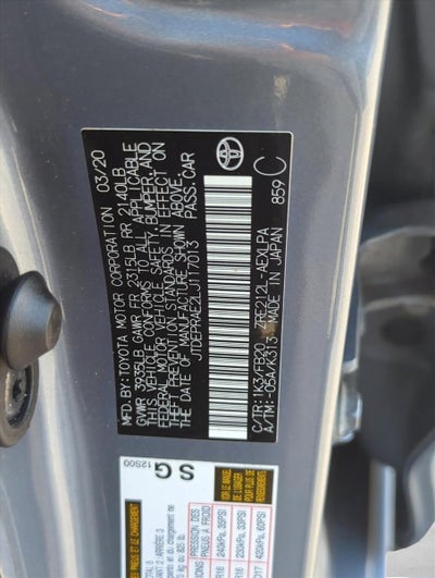2020 Toyota Corolla LE CVT (Natl)