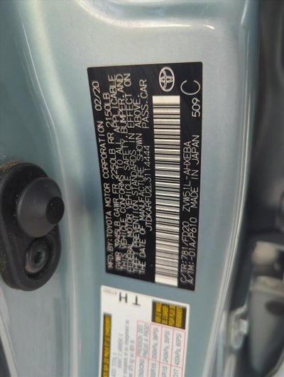 2020 Toyota Prius LE (Natl)