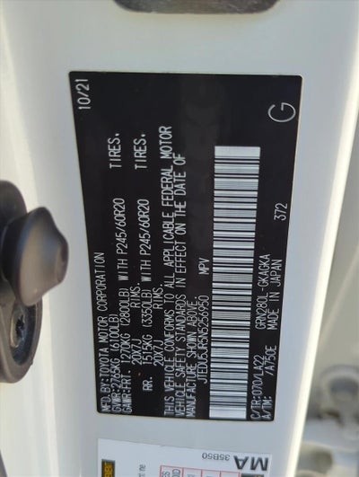 2022 Toyota 4Runner Limited 2WD (Natl)