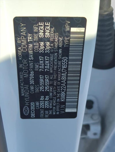 2021 Hyundai KONA SEL Auto FWD