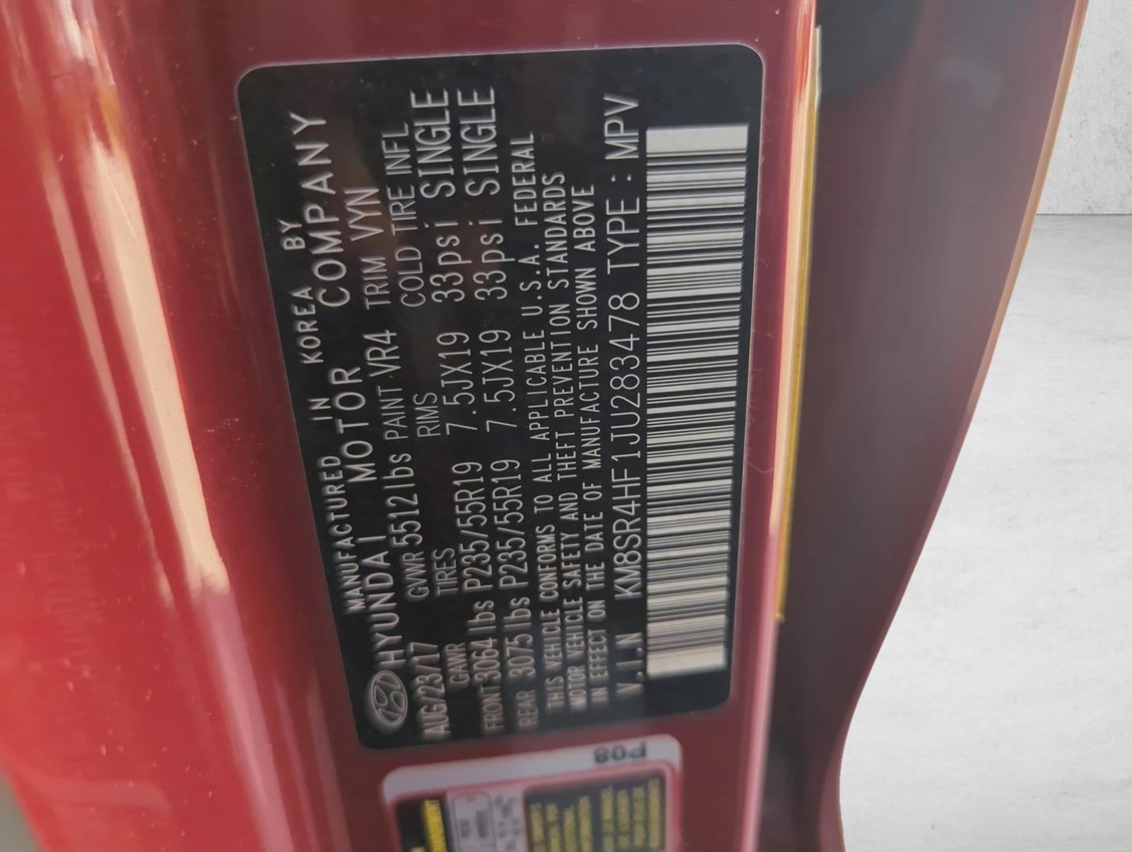 2018 Hyundai SANTA FE SE Ultimate 3.3L Auto