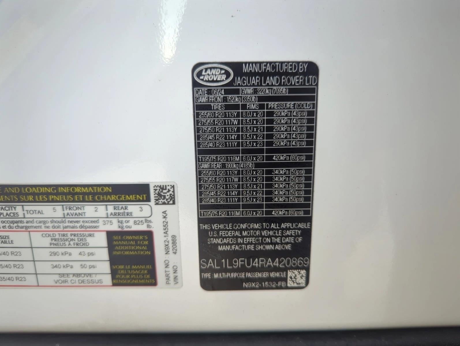 2024 Land Rover Range Rover Sport P400 Dynamic SE
