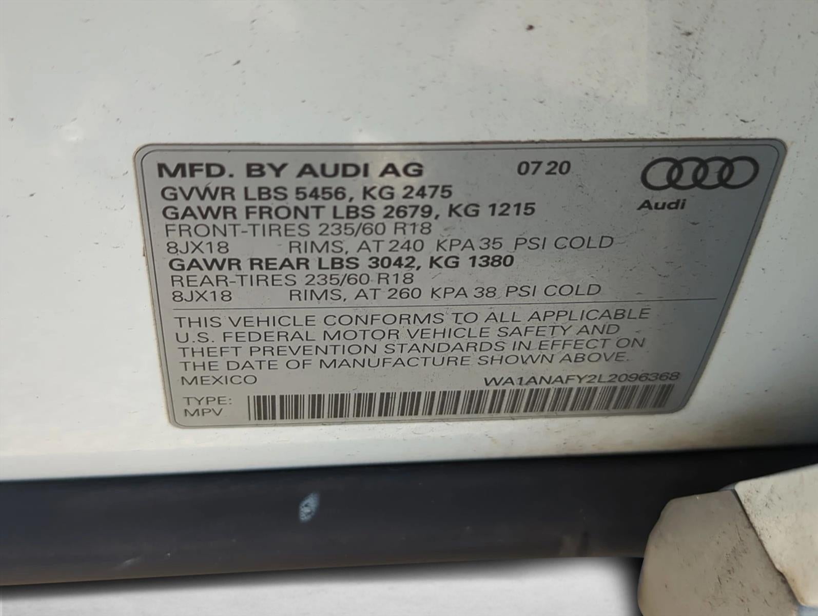 2020 Audi Q5 Premium 45 TFSI quattro