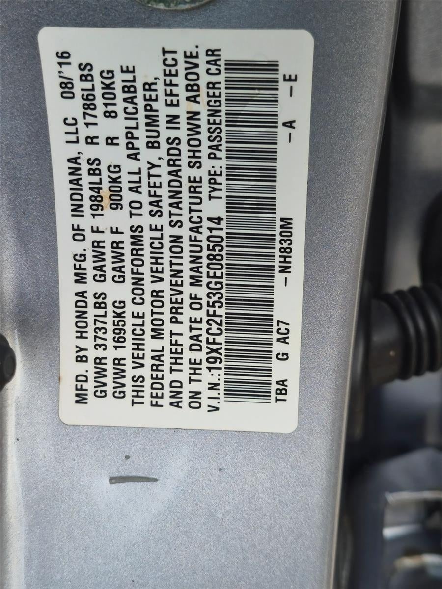 2016 Honda Civic Sedan LX CVT