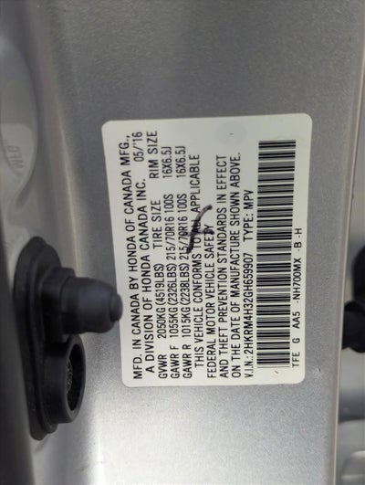 2016 Honda CR-V LX AWD
