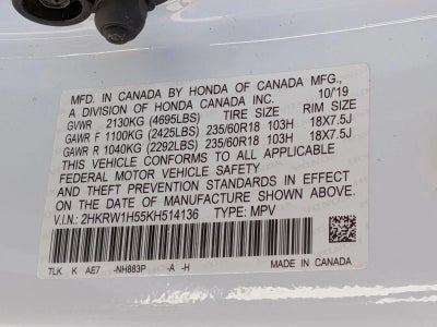 2019 Honda CR-V EX 2WD