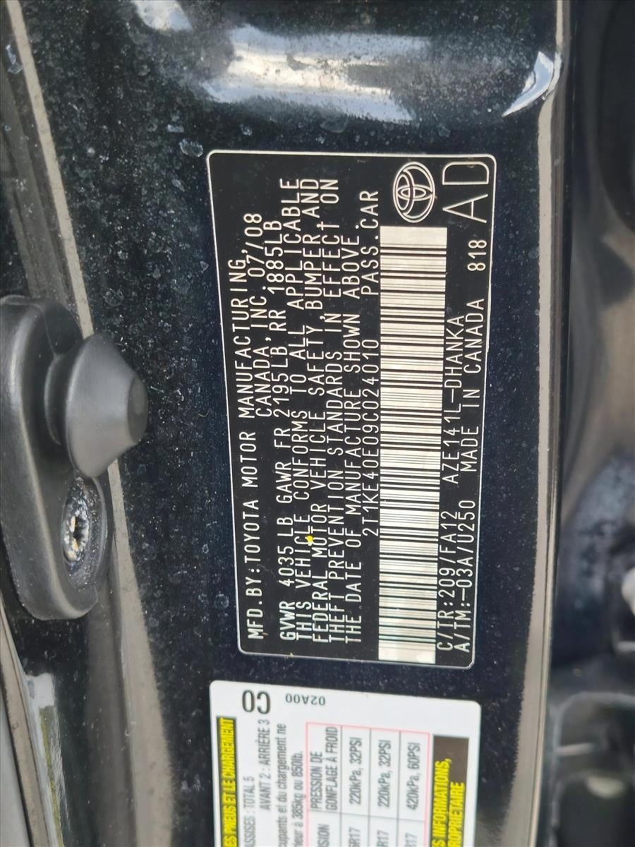 2009 Toyota Matrix 5dr Wgn Auto S FWD (Natl)