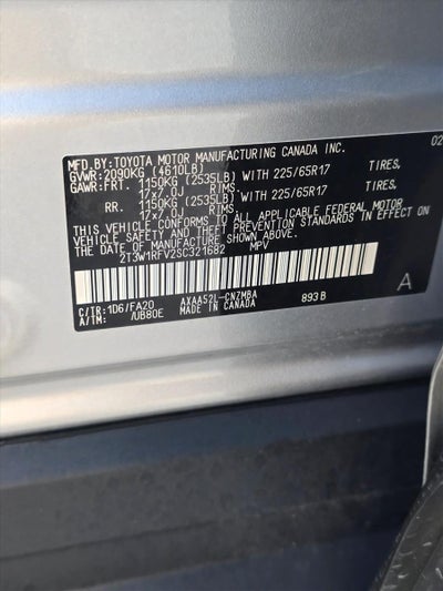 2025 Toyota RAV4 XLE FWD (Natl)