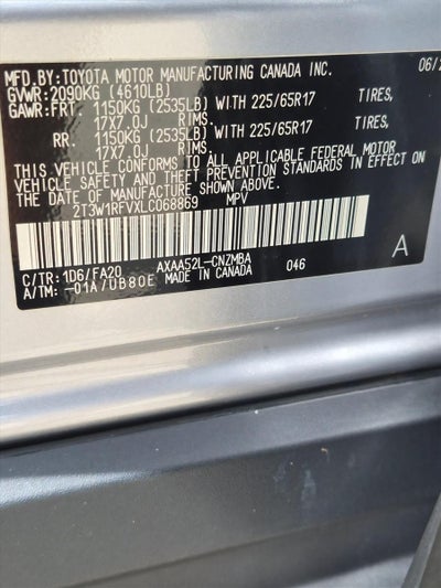 2020 Toyota RAV4 XLE FWD (GS)