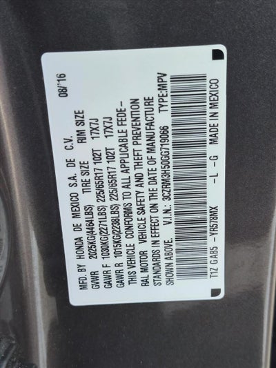 2016 Honda CR-V EX 2WD