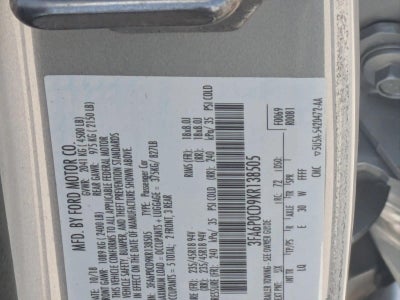 2019 Ford Fusion SEL FWD