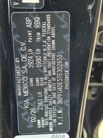 2026 Kia K4 EX Sedan