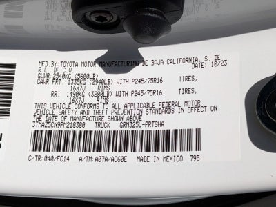 2023 Toyota Tacoma 2WD 2WD SR5 Double Cab 5' Bed V6 AT (GS)