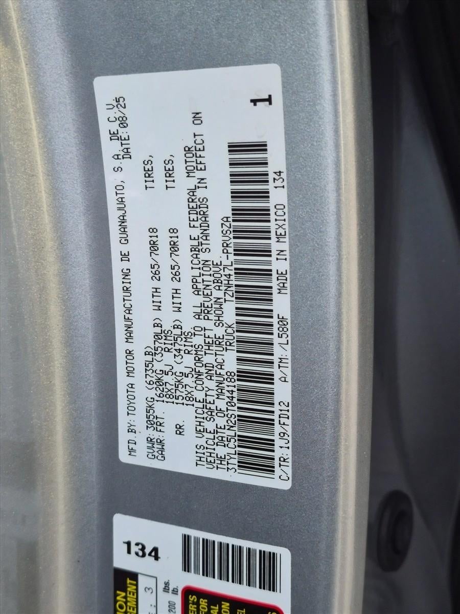 2025 Toyota Tacoma 4WD 4WD TRD Off Road Hybrid Double Cab 5' Bed AT (Natl)