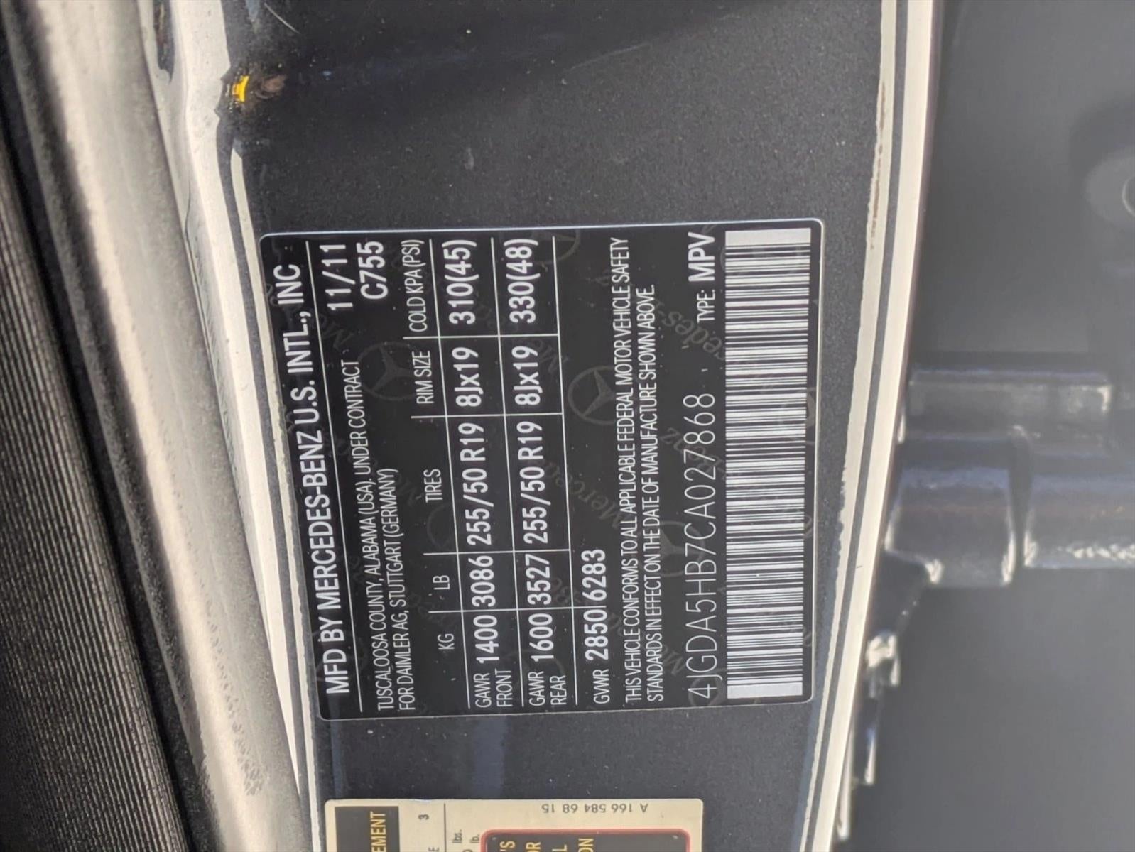 2012 Mercedes-Benz M-Class ML 350 SUV