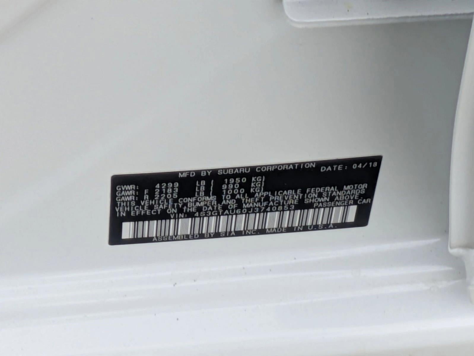 2018 Subaru Impreza 2.0i Limited 5-door CVT