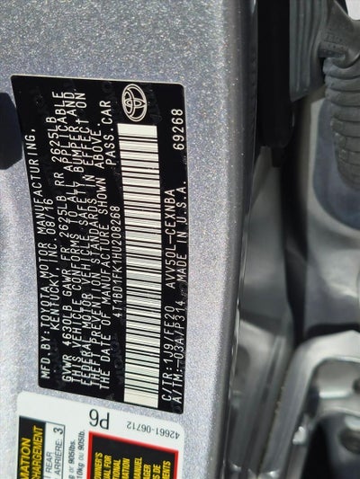2017 Toyota Camry Hybrid LE CVT (Natl)