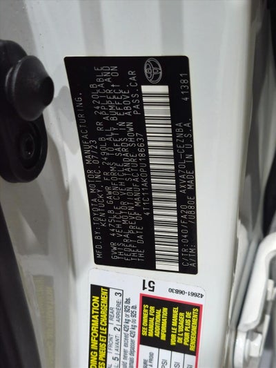 2023 Toyota Camry LE Auto (SE)