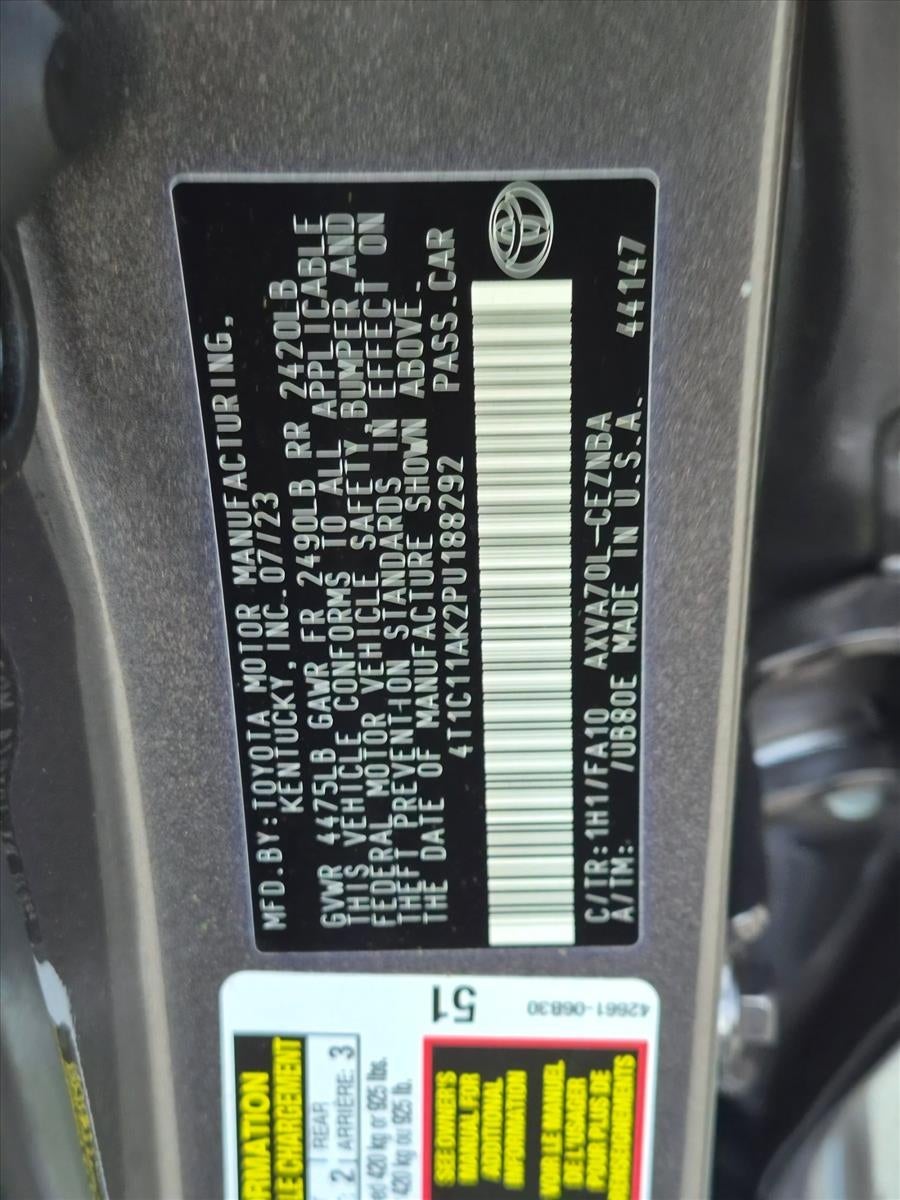 2023 Toyota Camry LE Auto (SE)