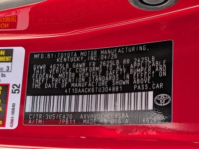 2026 Toyota Camry SE (SE)