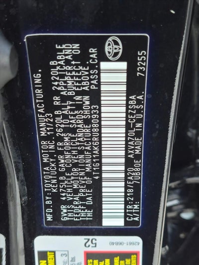 2024 Toyota Camry SE Auto (SE)