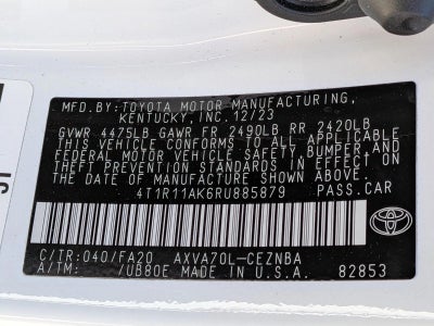 2024 Toyota Camry LE Auto (SE)