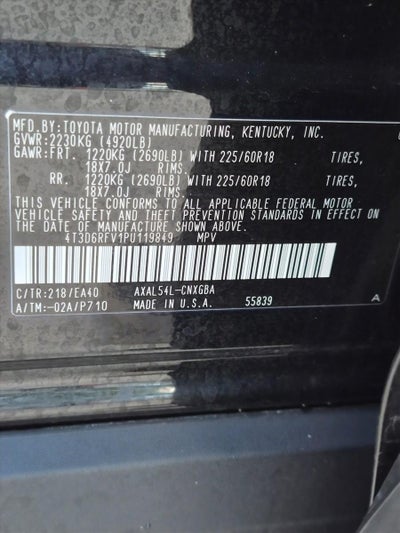 2023 Toyota RAV4 Hybrid Limited AWD (Natl)