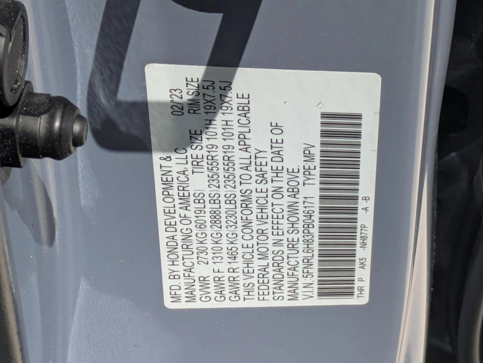 2023 Honda Odyssey Touring Auto