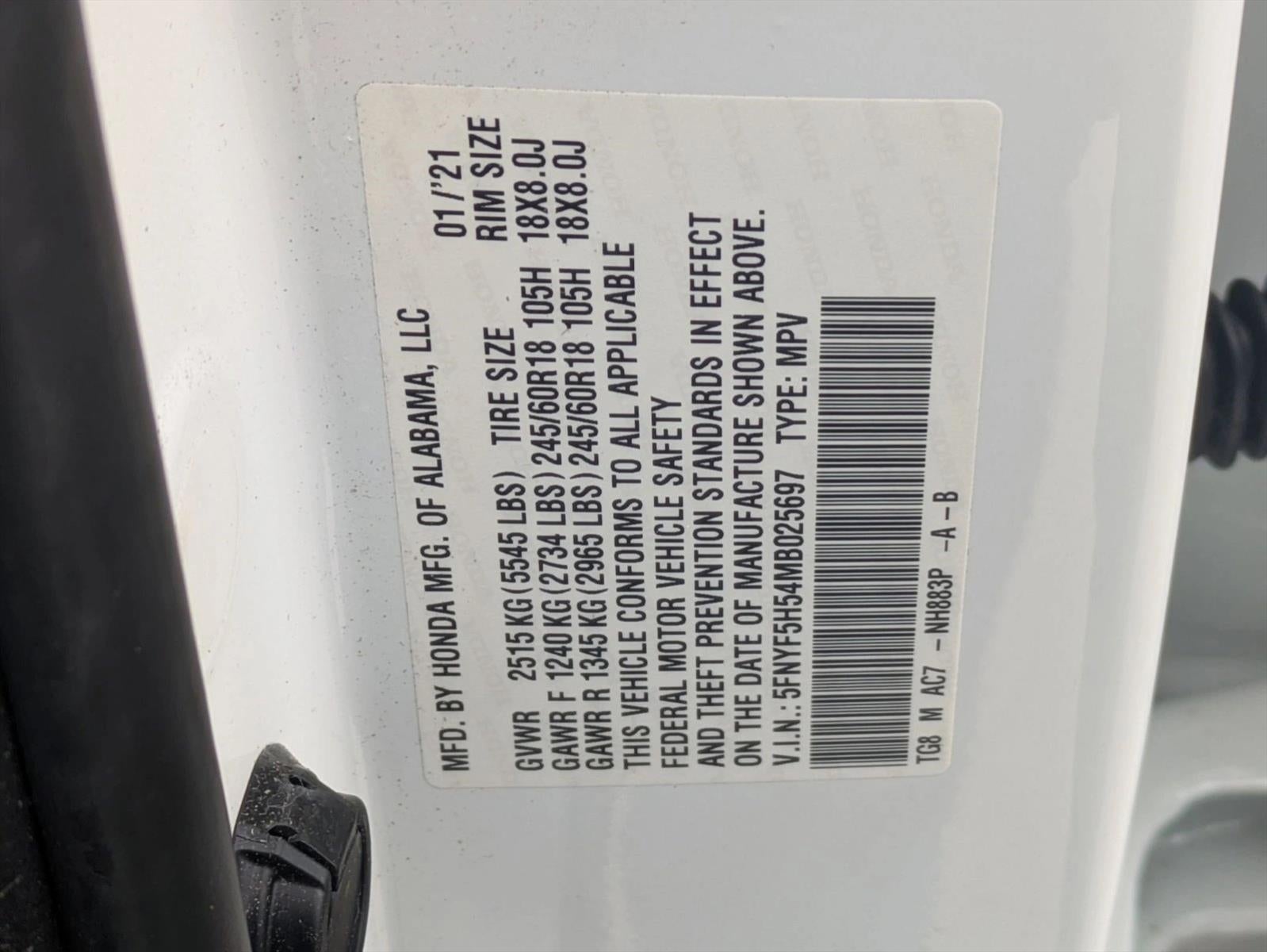 2021 Honda Pilot EX-L 2WD