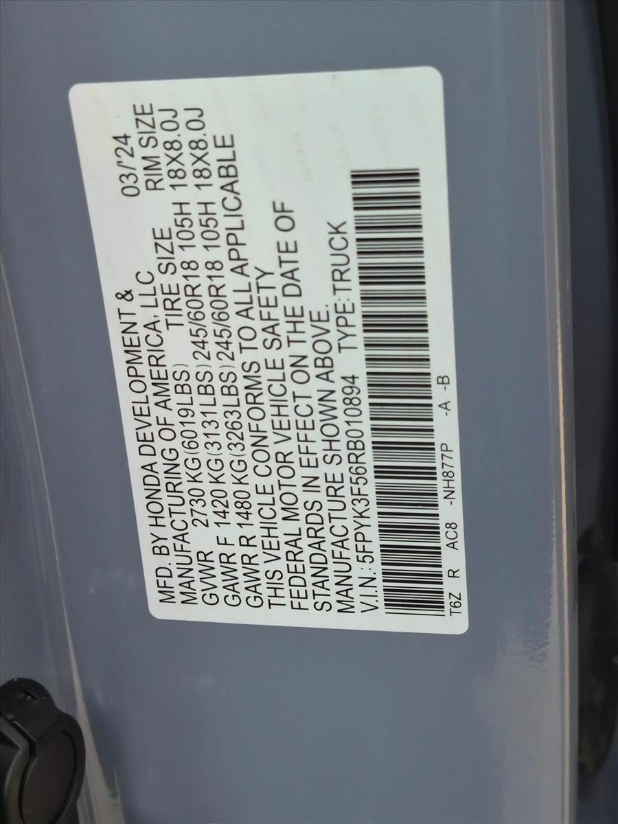 2024 Honda Ridgeline RTL AWD