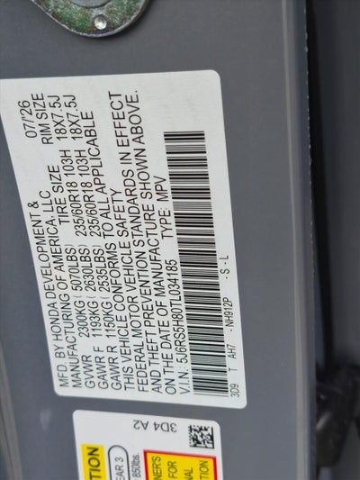 2026 Honda CR-V Hybrid Sport-L FWD