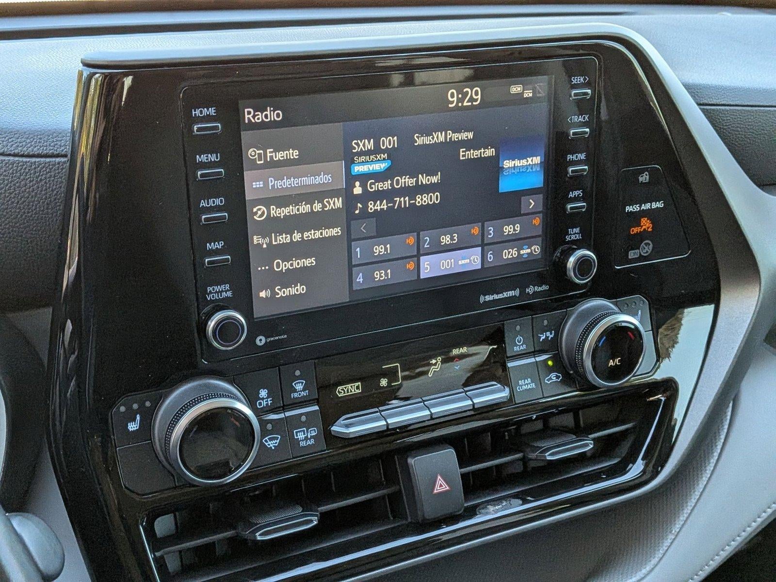 2022 Toyota Highlander XLE FWD (Natl)