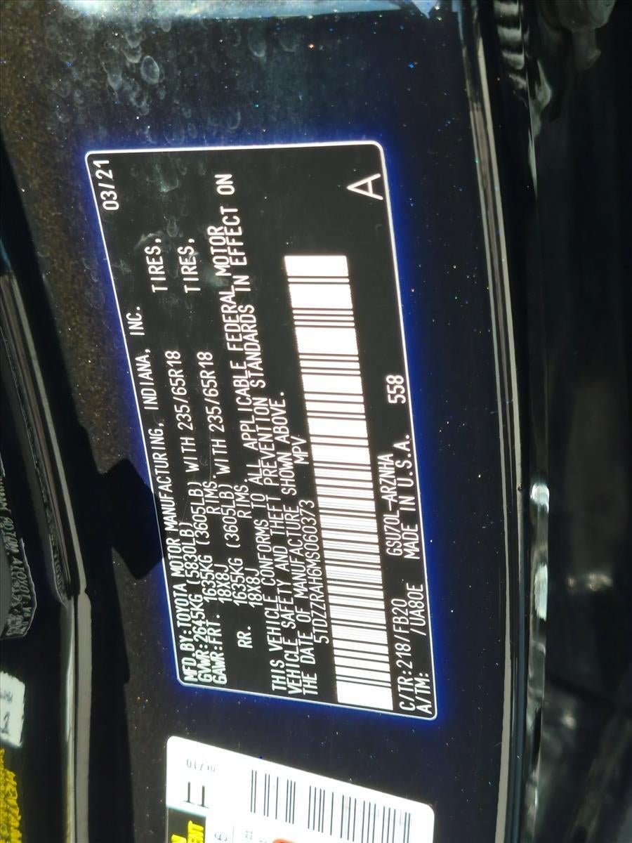 2021 Toyota Highlander LE FWD (GS)