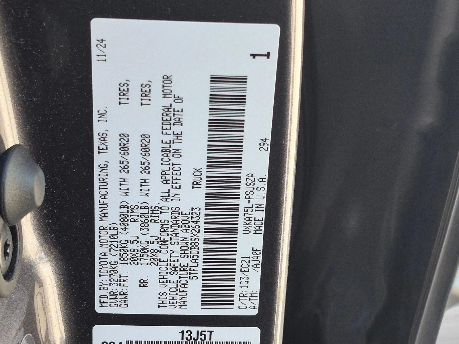 2024 Toyota Tundra 2WD 2WD SR5 CrewMax 5.5' Bed (Natl)