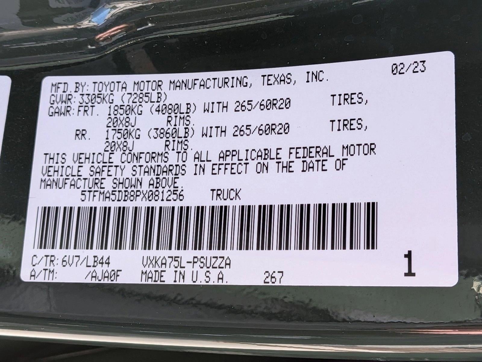 2023 Toyota Tundra 4WD 4WD 1794 Edition CrewMax 5.5' Bed (Natl)