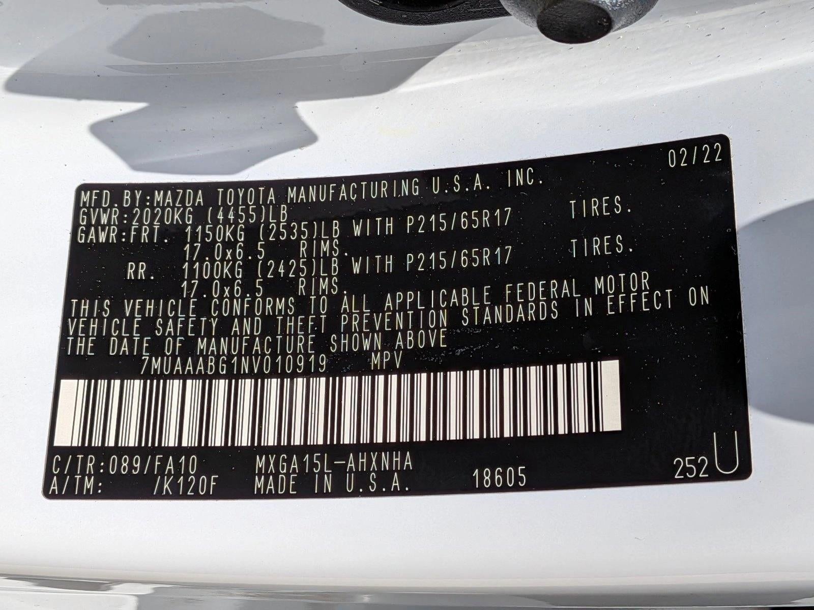 2022 Toyota Corolla Cross L 4WD (Natl)