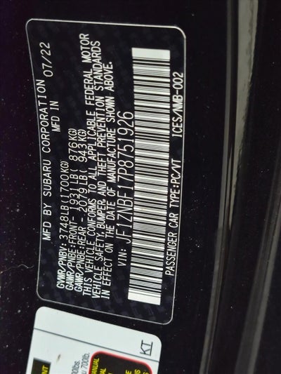 2023 Toyota GR86 Premium Auto (Natl)