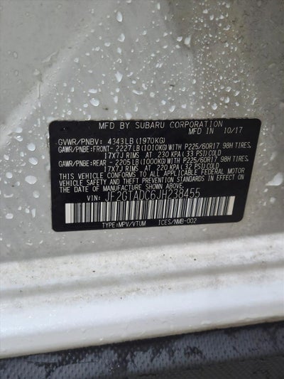 2018 Subaru Crosstrek 2.0i Premium CVT