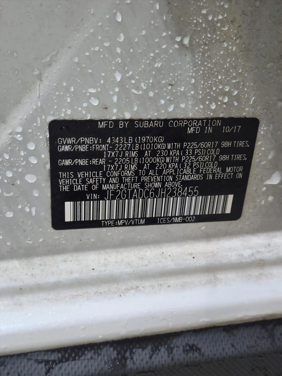 2018 Subaru Crosstrek 2.0i Premium CVT
