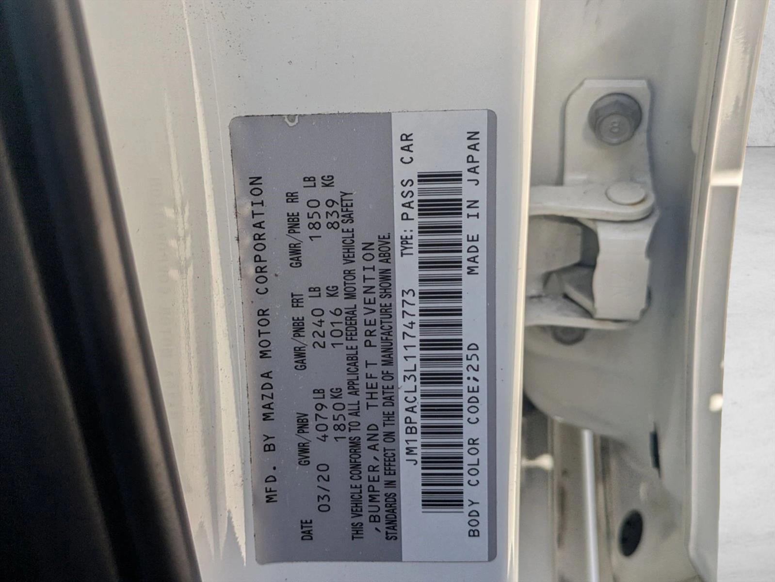 2020 Mazda Mazda3 Sedan Select Package FWD