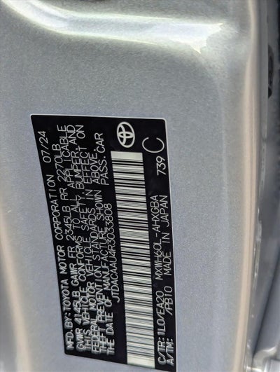 2024 Toyota Prius XLE (Natl)