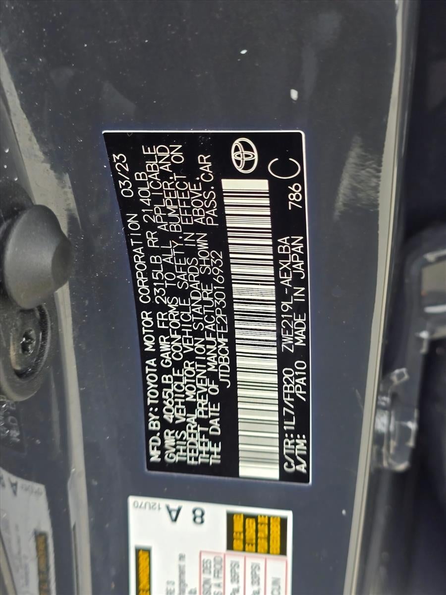 2023 Toyota Corolla Hybrid LE FWD (Natl)