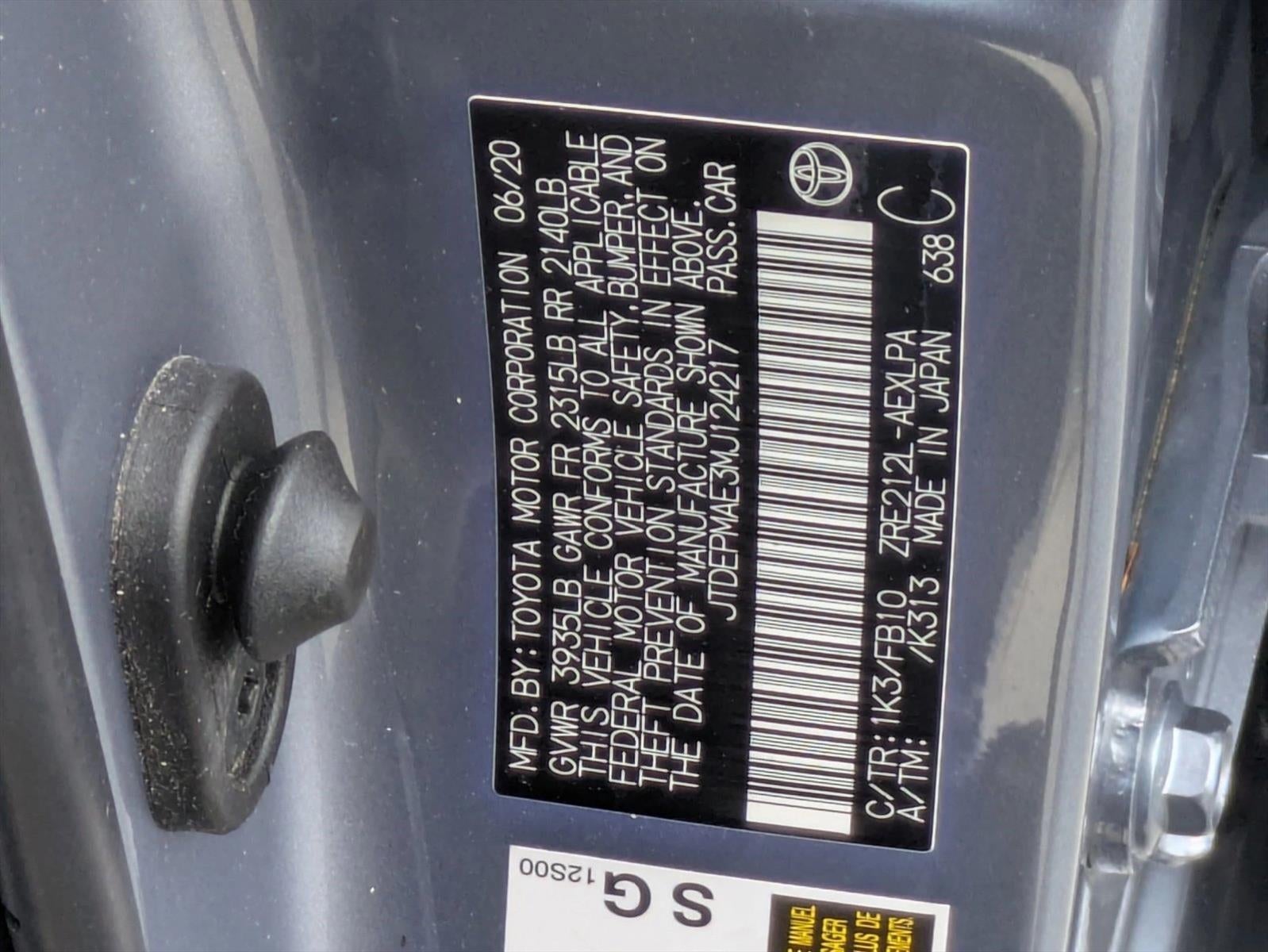 2021 Toyota Corolla LE CVT (Natl)