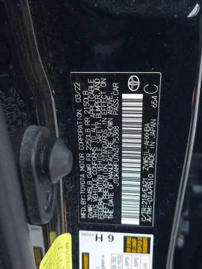 2022 Toyota Prius Limited (Natl)