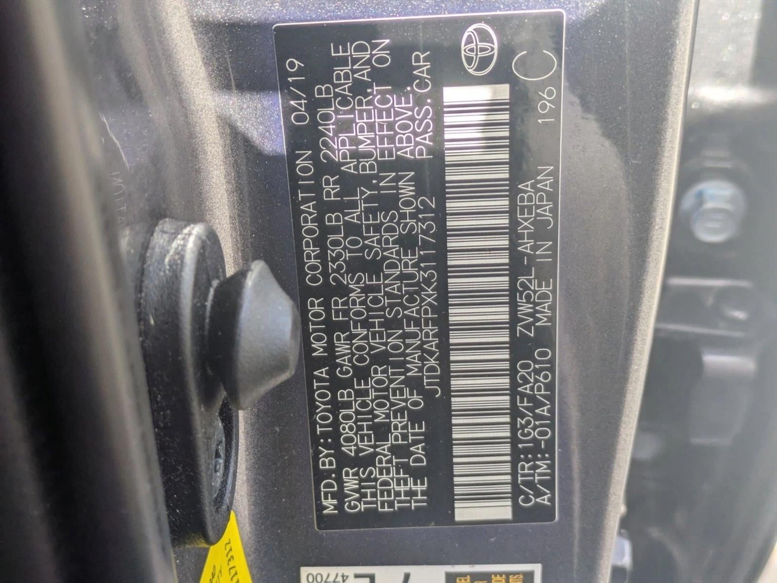 2019 Toyota Prius Prime Plus (Natl)