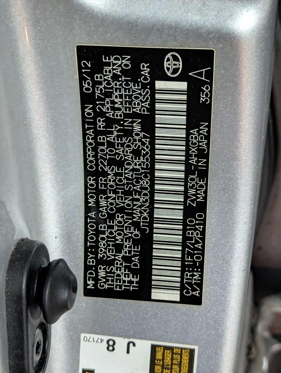 2012 Toyota Prius 5dr HB Four (Natl)