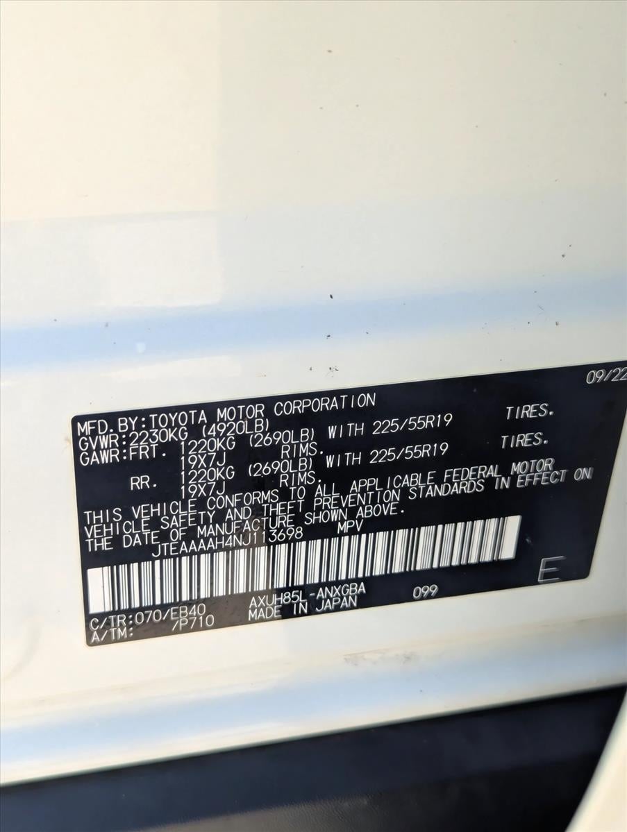 2022 Toyota Venza XLE AWD (SE)