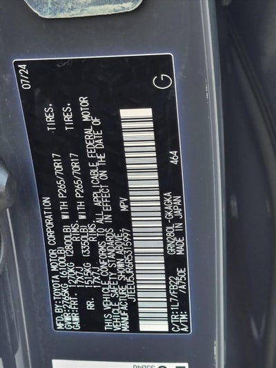 2024 Toyota 4Runner SR5 2WD (Natl)