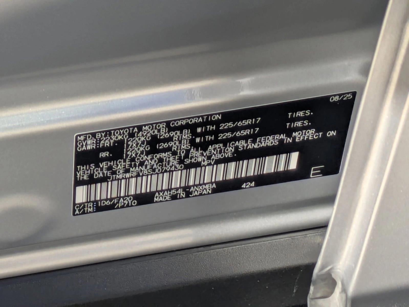 2025 Toyota RAV4 Hybrid XLE AWD (Natl)