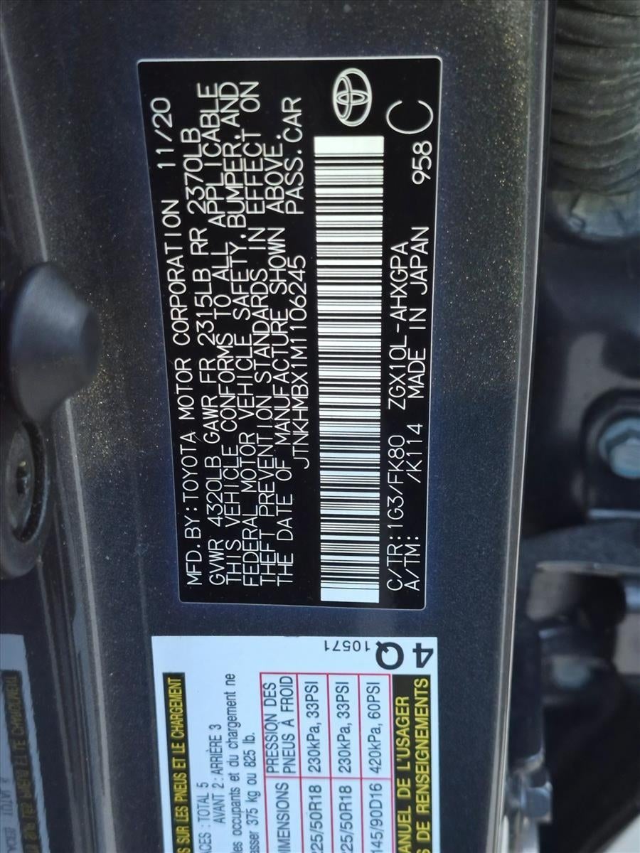 2021 Toyota C-HR XLE FWD (Natl)